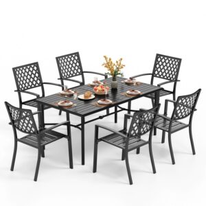 Diamond 7-Piece Patio Dining Set with Enlarged Table