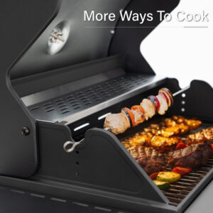 46,700 BTU 4-Burner Gas BBQ Grill with Side Burner-Captiva Designs