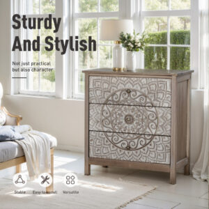 Alternative view of French Country 3 Drawers Accent Chest