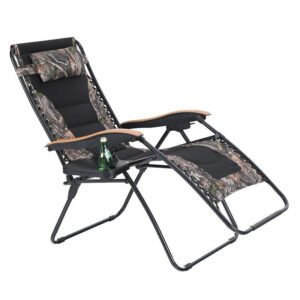 Alternative view of PHI VILLA Oversized Padded Zero Gravity Chair Adjustable Recliner With Cup Holder