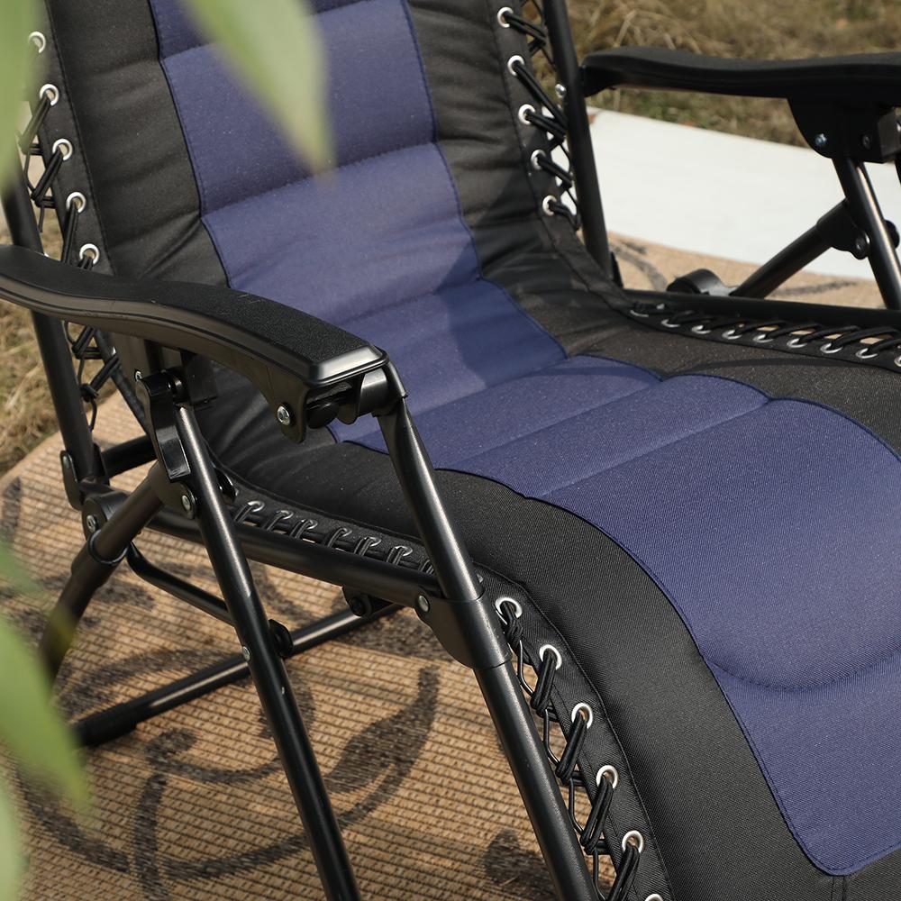 PHI VILLA Padded Zero Gravity Chair Adjustable Recliner With Cup Holder - Image 4