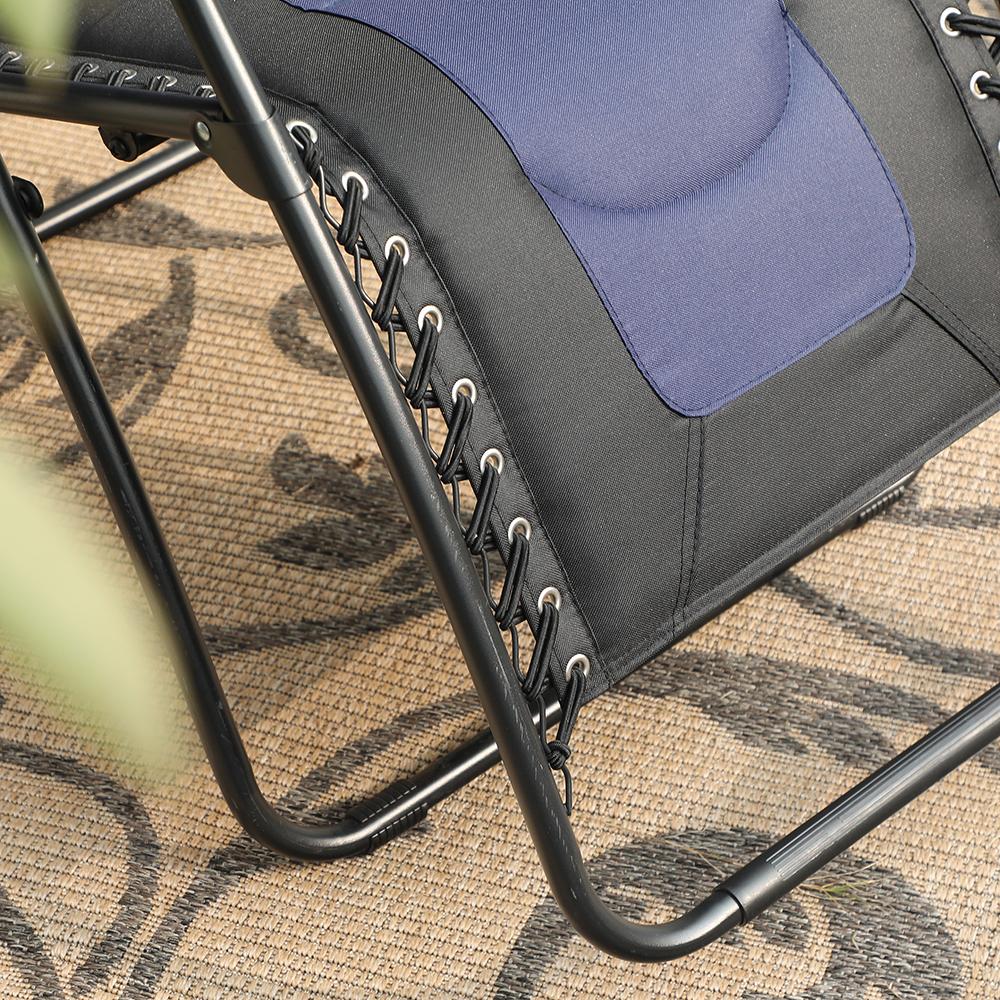 PHI VILLA Padded Zero Gravity Chair Adjustable Recliner With Cup Holder - Image 3