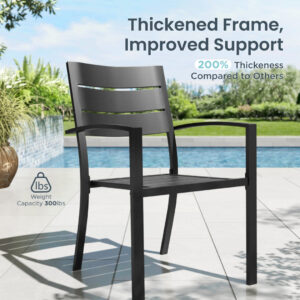 Alternative view of Veranda 4-Seater Outdoor Dining Set with Square Table