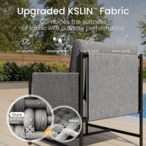 Alternative view of Grey KSLIN™ 5 Seat Patio Sofa with Marble Table